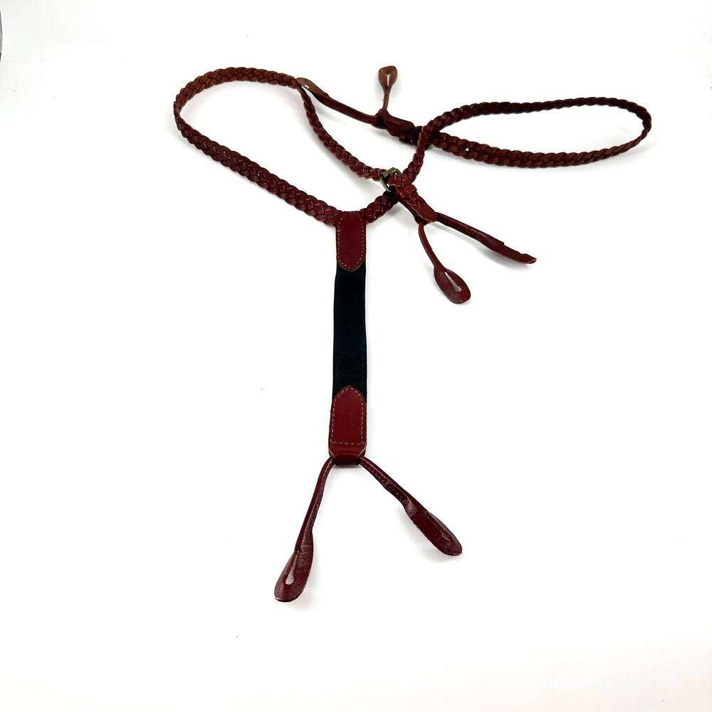 Polo by Ralph Lauren Red and Black Suspenders